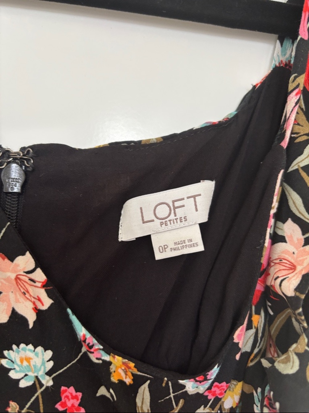 :Price Firm: LOFT Lily Ruffle Front Tie Zipper Back Jumpsuit - Picture 6 of 9
